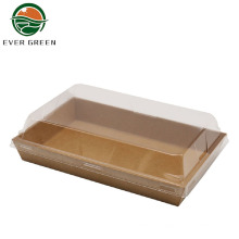 Retângulo Biodegradable Kraft Paper Almofado Bento Caixa